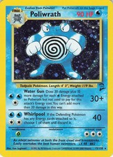POLIWRATH 15/130 - BASE SET 2 (2000) POKEMON TCG HOLO FOIL RARE CARD WOW L@@K