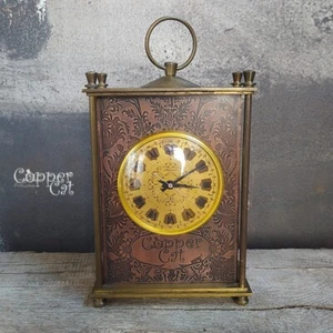 Mechanical soviet table clock with full restored old mechanism «Molnija» - Picture 1 of 8