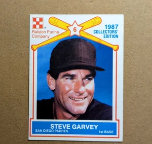 1987 RALSTON PURINA, BASEBALL, STEVE GARVEY, #2 OF 15, PADRES, NRMT - Picture 1 of 2