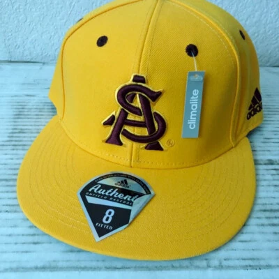 Arizona State Sun Devils Authentic adidas On Field Fitted Baseball Cap Size NEW - Image 1 of 4