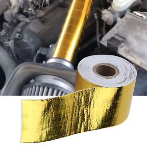 (Golden 10M*5Cm)Klebeband 1 Rolle Goldenes Auto Aluminiumfolie Reflektierendes