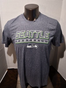 NFL Seattle Seahawks Fanatics Hombre Grande Manga Corta Azul Brezo Camiseta Nueva Sin Etiquetas - Imagen 1 de 5