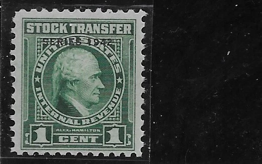 US Scott RD117, Revenue, Stock Transfer, 1 Cent, Series of 1942, Mint, OG/NH, VF - Image 1 of 1