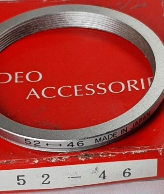 52-46mm Step-Down Lens Filter Converter Adapter Ring 52mm-46mm Metal 52-46 Acl - Image 1 of 4
