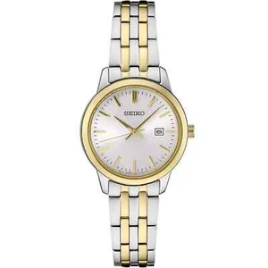 Seiko Classic Quartz White Dial Two-tone Ladies Watch SUR410P1 - Picture 1 of 3