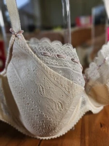 Lipsey Liliana Bra 30HH, New, Nude, Lace Effect, Full Cup, BNWT'S, Pretty - Picture 1 of 10