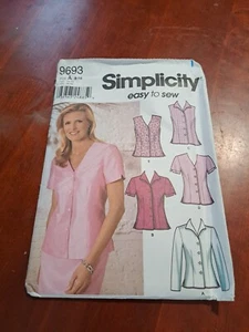 9693 Simplicity Blouses Size A (8-18) - Picture 1 of 2