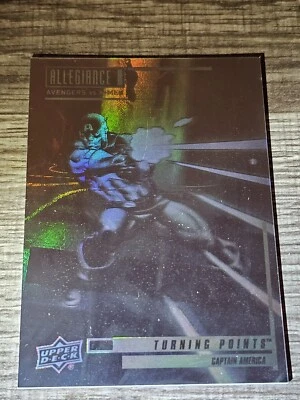 2023 Upper Deck Allegiance Avengers vs X-Men Captain America Turning Point TP7 - Image 1 of 4