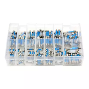 200 fusibles de vidrio surtidos 5x20 mm 6x30 mm caja fusible soplado rápido tubo de acción rápida - Imagen 1 de 2