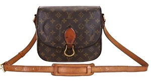 Authentic LOUIS VUITTON Saint Cloud MM Monogram Leather Crossbody Bag France - Picture 1 of 11