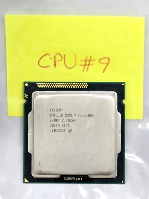 2.7 Ghz Gen 2nd Intel Core i5-2500S Quad-Core Processor SR009 Socket LGA1155 #9 - Image 1 of 2