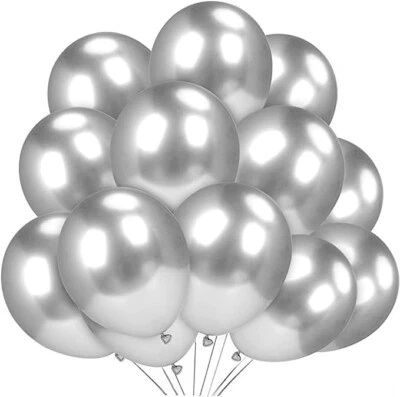 72 PALLONCINI ARGENTO IN LATTICE - Immagine 1 di 3