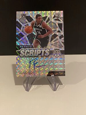 2020 Mosaic Reggie Perry Rookie Scripts Prizm RS-RPE Autograph RC Brooklyn Nets - Image 1 of 2