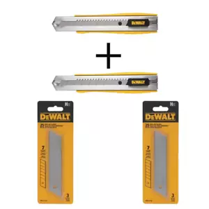 25mm Metal Body Snap-Off Knife 2-PCS and 25mm Snap Blades 6-PCS Snap-off Design - Picture 1 of 5