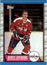 1989-90 TOPPS NHL HOCKEY CARD #93 SCOTT STEVENS WASHINGTON CAPITALS