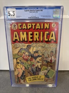 Captain America  Golden Age Marvel Timely Comics 1948 CGC 5.5 Only 12 Higher - Picture 1 of 4