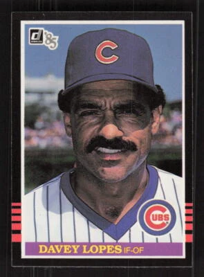 1985 Donruss #604 Davey Lopes Chicago Cubs - Image 1 of 2