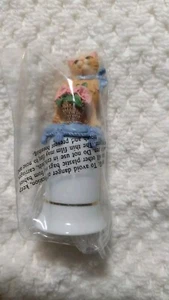 Avon Charming Thimble - Statuina gatto in scatola (1999) vintage da collezione - Foto 1 di 6