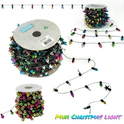 Christmas lights multicoloured string of miniature, decorative Dollhouse mini