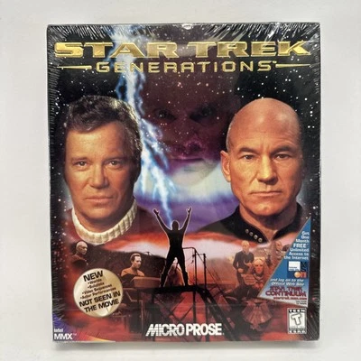 Star Trek Generations 1997 Windows 95 PC CD ROM Game Complete Big Box New Sealed - Image 1 of 4