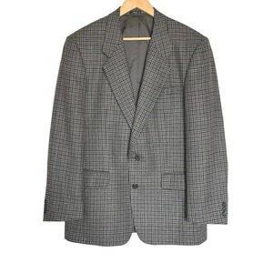 Pierre Balmain 100% Wool Single Breasted Houndstooth Blazer Jacket Mens 40R  - Picture 1 of 9