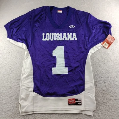 Camiseta de fútbol LSU Rawlings para hombre grande en blanco Foto 1 de 4