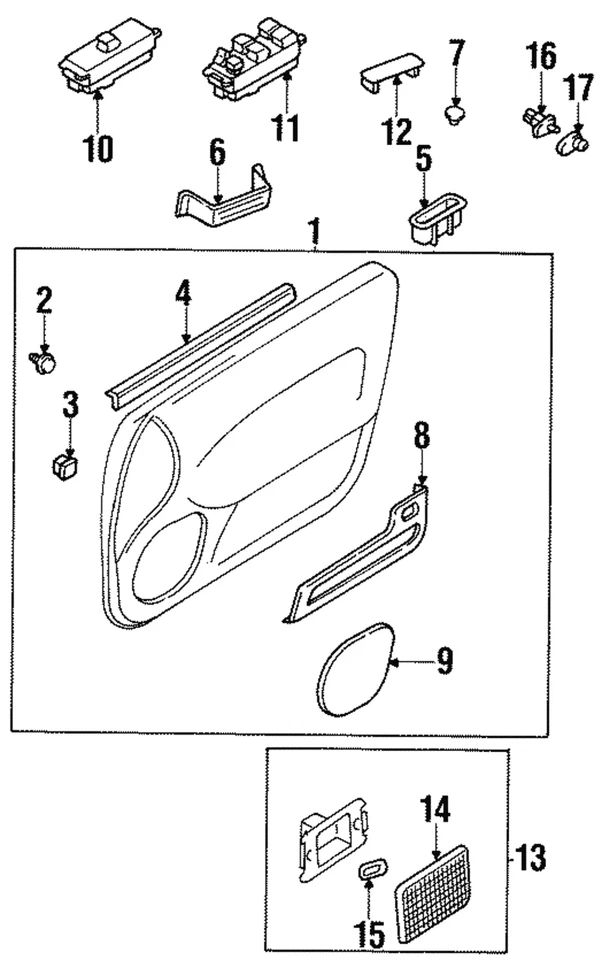 Genuine Nissan Door Jamb Switch 25360-41L01 - Image 1 of 1