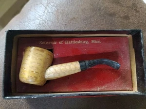 Pipa miniatura de espuma de mar Missouri vintage en una caja - Imagen 1 de 2