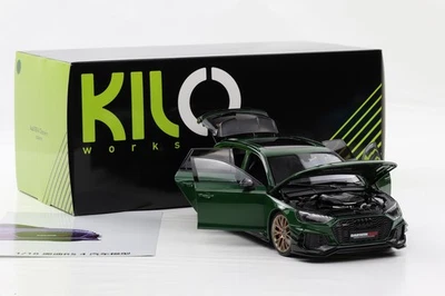 1:18 NZG Audi A4 RS4 Darwin Pro (B9) Avant SW 2020 Verde Metallizzato - Immagine 1 di 4