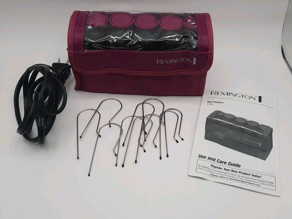 Rizador de viaje Remington Hot Roller eléctrico concurso baile púrpura con clips probado Foto 1 de 1