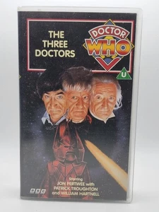 BBC Doctor Who The Three Doctors Third Doctor VHS 1991 - Imagen 1 de 4