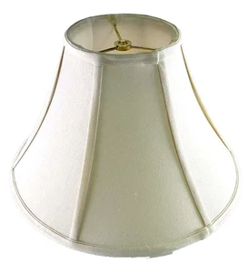 14 x 8.5 inch Minimalist Fabric French Classic Lamp Shade Tapered Bell, Cream - Picture 1 of 7