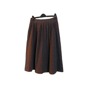 Toast Skirt Women Size UK 12 Grey Lace Knee A Line Pleats Knee Length - Picture 1 of 9