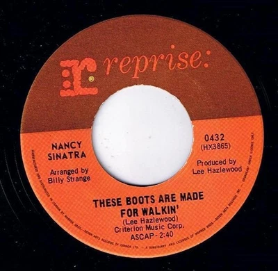Nancy Sinatra  Boots Are Make For Walkin 45 rpm City Never Sleeps At Night NM - Image 1 of 2