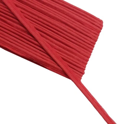 Tubo de cordón rojo Sushila vintage 15 yardas borde de sari artesanal costura borde de encaje Foto 1 de 3