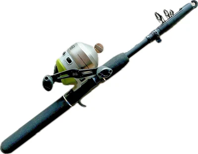 ZEBCO 33 Adventure 5’6” Telescopic Spincast Combo w 4.1:1 Gear Ratio Bite Alert - Image 1 of 4