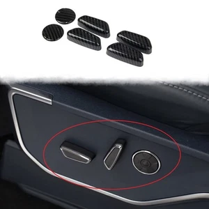 Carbon Fiber Style Interior Seat Adjustment Button Cover Trim For Ford F-150 - Picture 1 of 5