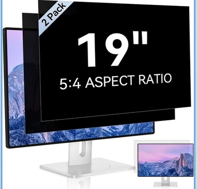 2 Pack] 19 Inch Computer Privacy Screen for 5:4 Aspect Ratio Widescreen Monitor - Image 1 of 4