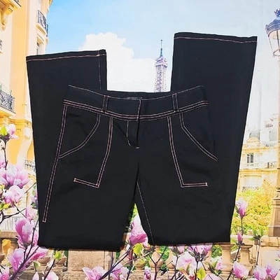Pantalón Poleci Negro con Acentos Rosa Talla 6 Foto 1 de 4