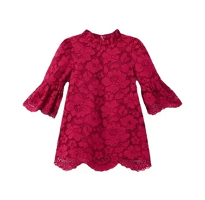 Janie and Jack The Leading Spitzenkleid Mädchen Größe 5 dunkelbeere Holiday Special - Bild 1 von 13