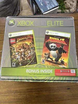 Original Xbox 360 Elite 120GB Black Console TESTED (need Back Cover For Control) - Image 1 of 4