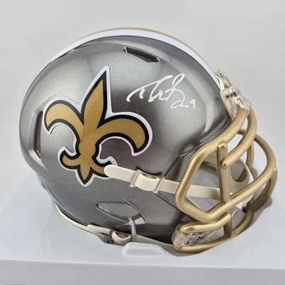 DREW BREES Autographed Flash Mini Helmet - Beckett BAS NEW ORLEANS SAINTS - Image 1 of 4