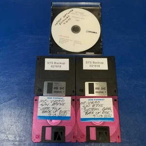 Okuma OSP-E100M MC-V4020 System Backup CD and 1.44MB Floppy Disks Set - Picture 1 of 7