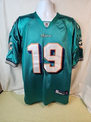 NFL Reebok On Field Brandon Marshall Dolphins Jersey #19 SZ 50 Stitched Priority - Image 1 of 4