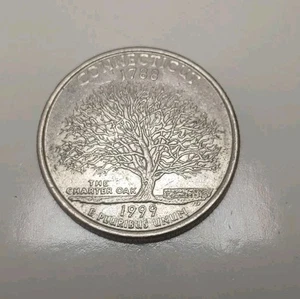 1788/ 1999 US Connecticut Münze hat 2 Daten1788 und 1999 Top Zustand  - Bild 1 von 3