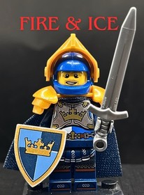 LEGO Gold Crown Knight King Minifigure Cape Kingdoms Castle D&D 7094 21348 71047