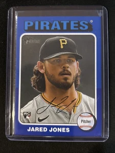 🔥Jared Jones 2024 Topps Heritage #675 Blue Border Pirates RC Rookie SP - Picture 1 of 2