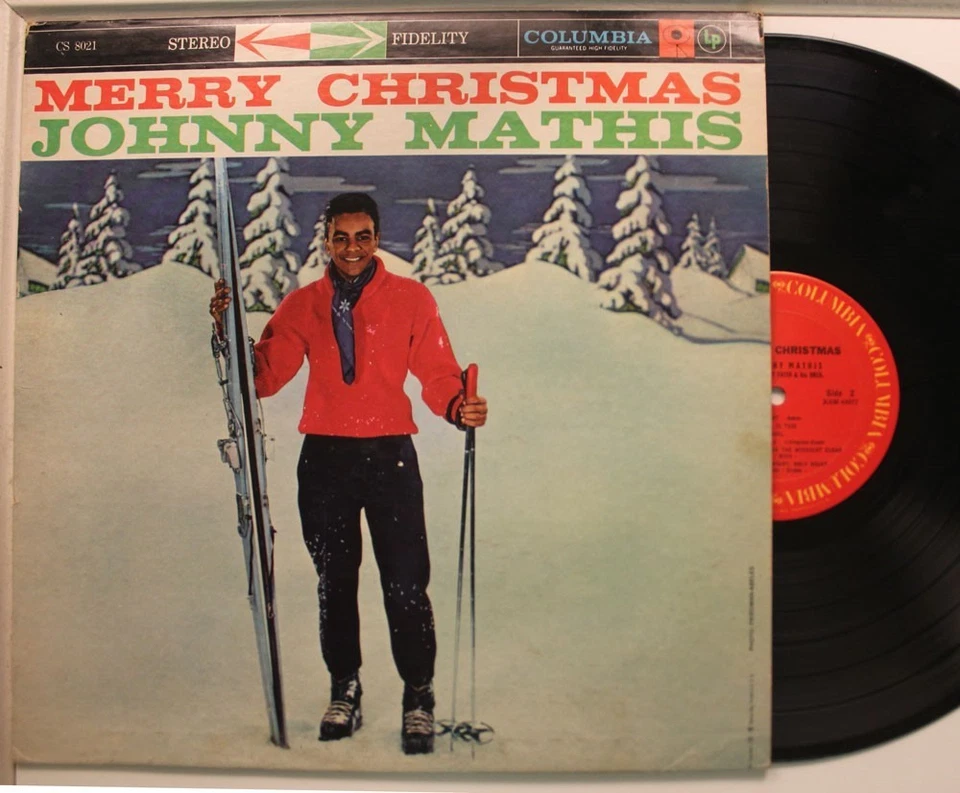 Johnny Mathis Lp Merry Christmas On Columbia - Vg / Vg+ To Vg - Image 1 of 1