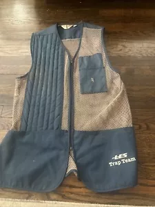 Vtg bob allen shooting vest Size Large - Blue Hunting Practice Pocket Mesh - Picture 1 of 6