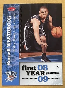 Russell Westbrook Rookie 2008-09. Fleer First Year Phenoms Insert #PH-4 Mint - Picture 1 of 2